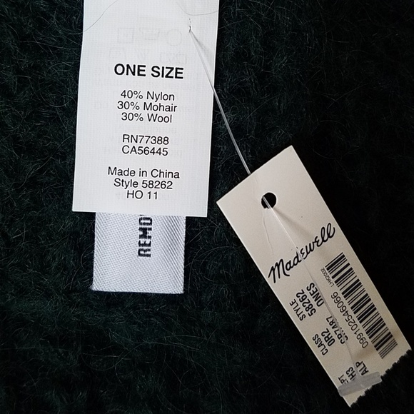 NWT Madewell Wool Mohair Nylon Scarf - Picture 5 of 5